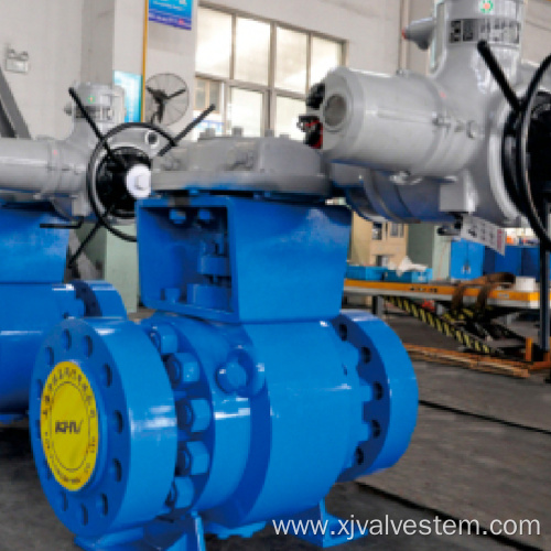 Four way anti coking ball valve